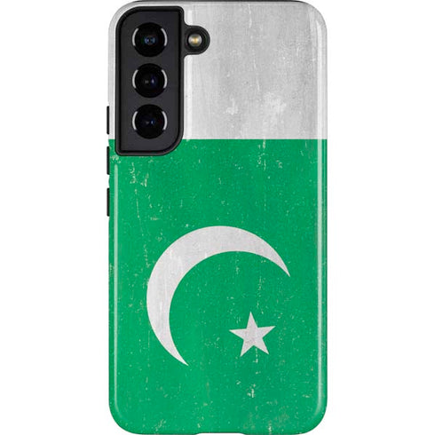 Pakistan Flag Distressed Galaxy S22 Pro Case